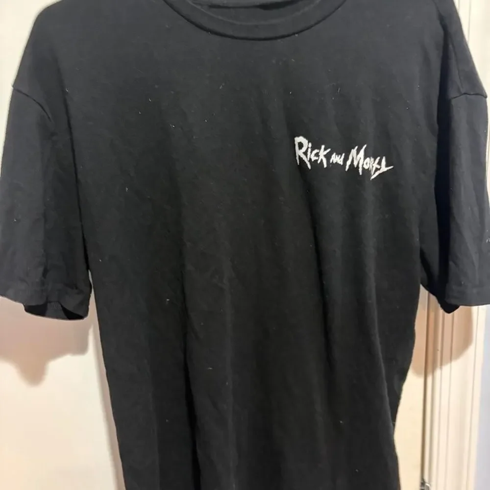 Rick and Morty black cotton t-shirt